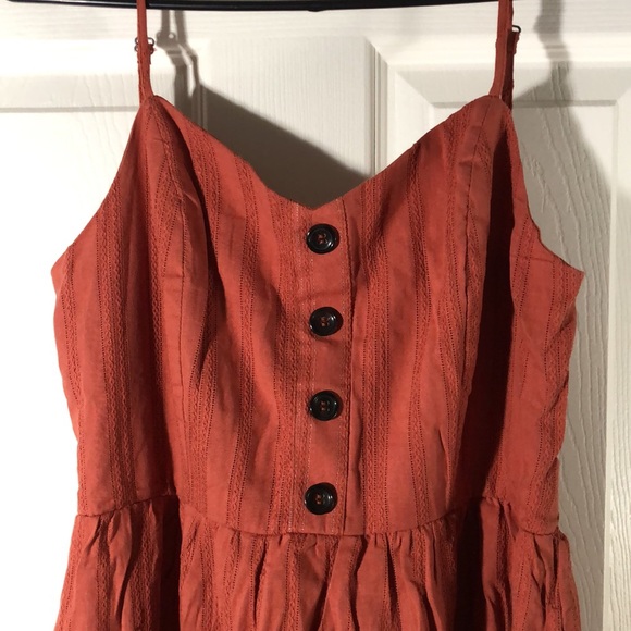 Orange Midi Dress - Picture 2 of 4